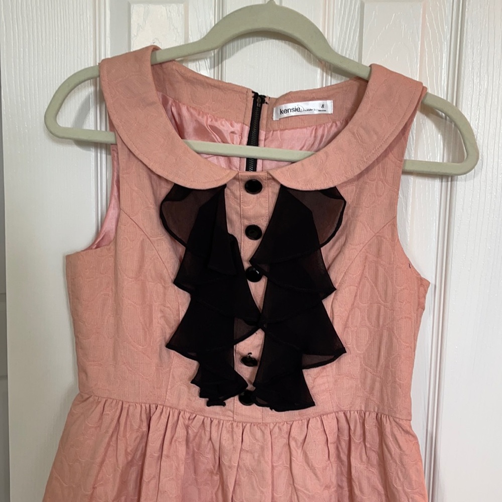 Pink and Black Kensie Cocktail Dress